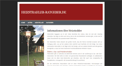 Desktop Screenshot of heizstrahler-ratgeber.de